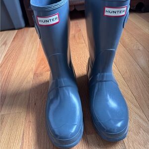 Hunter Gray Glossy Boot